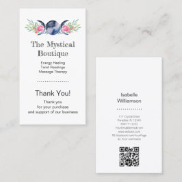 Tarjeta De Visita Triple Diosa Celestial de la Luna Código QR Gracia