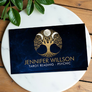 Tarjeta De Visita Triple luna - Árbol de vida Ornamento