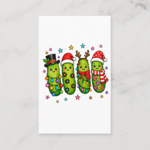 Tarjeta De Visita Tripulación del Pepino de Navidad