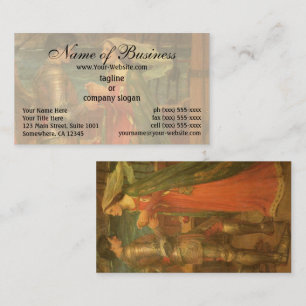 Tarjeta De Visita Tristán e Isolda de John William Waterhouse