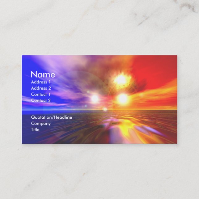 Tarjeta De Visita Trisuns (Anverso)