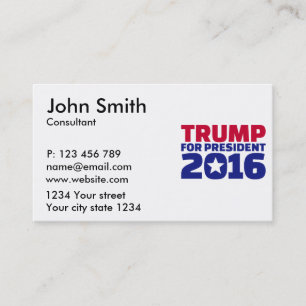 Tarjeta De Visita Triunfo para el presidente 2016