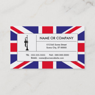 Tarjeta De Visita trompeta británica