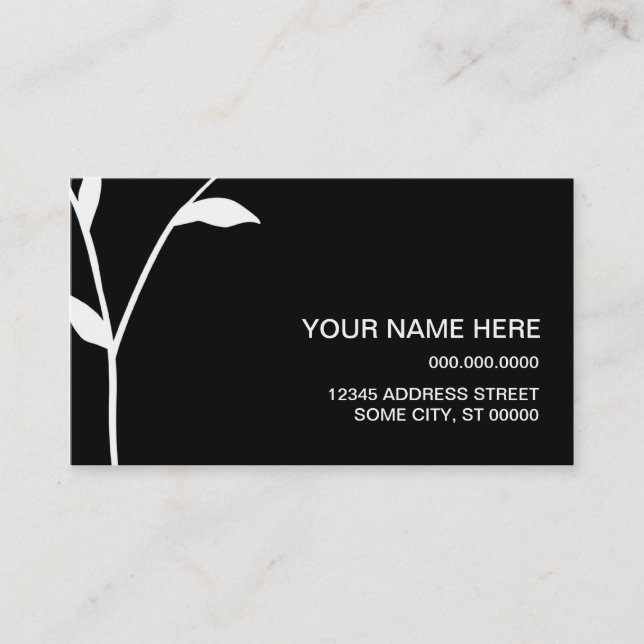 Tarjeta De Visita tronco sofisticado (Anverso)