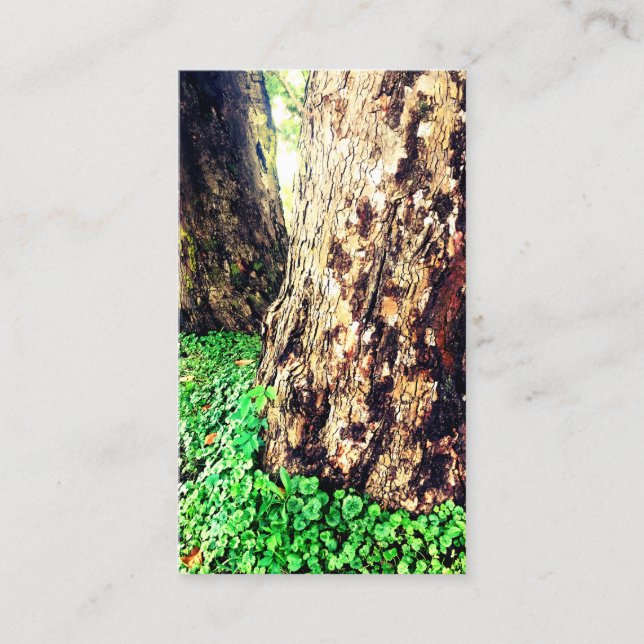 Tarjeta De Visita troncos de árbol (Anverso)