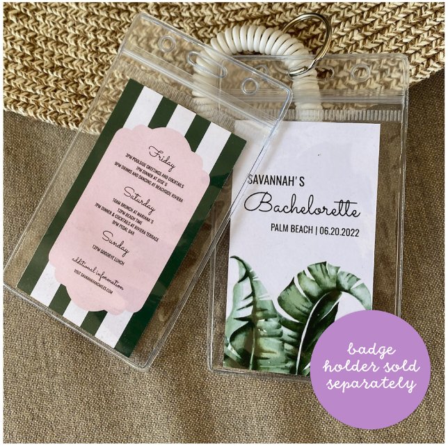 Tarjeta De Visita Troop Beverly Hills Bachelorette Itinerary Insert (Subido por el creador)