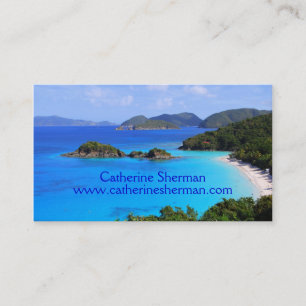 Tarjeta de visita tropical