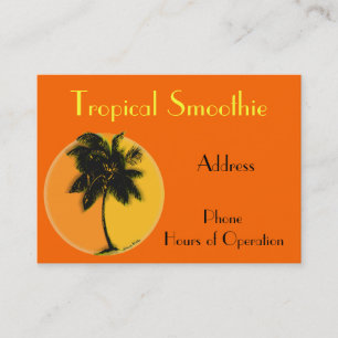 Tarjeta de visita tropical