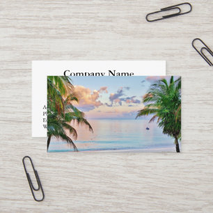 Tarjeta de visita Tropical Beach