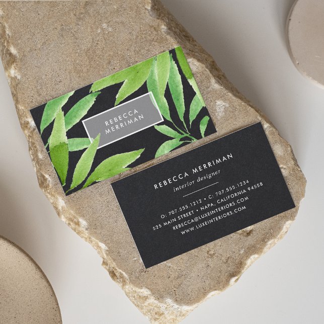 Tarjeta De Visita Tropical de medianoche (Subido por el creador)