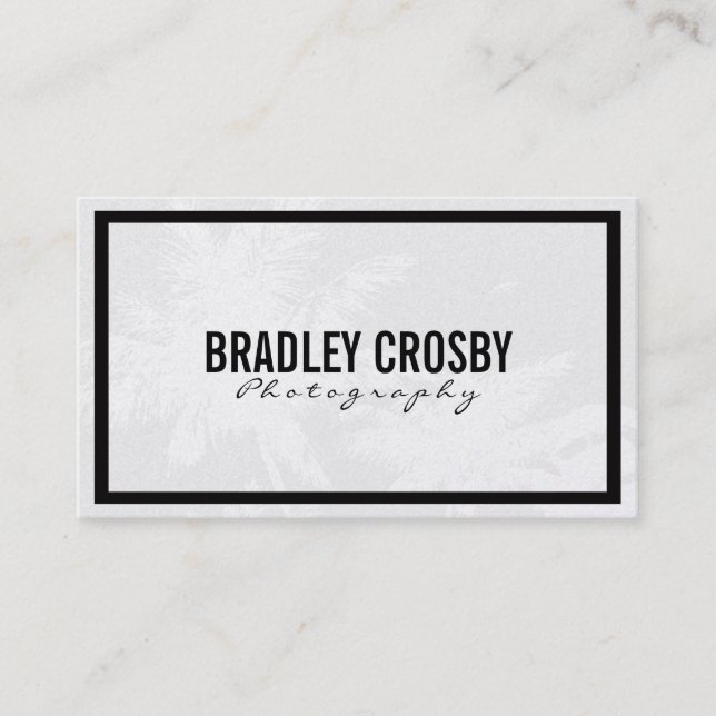 Tarjeta De Visita Tropical | Variación (Anverso)