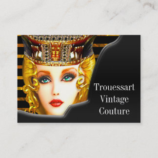 Tarjeta De Visita Trouessart vintage 3.5" x 2.5"