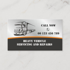 Tarjeta De Visita Truck Repair, Diesel Mechanic Business Card 