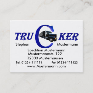 Tarjeta De Visita Trucker