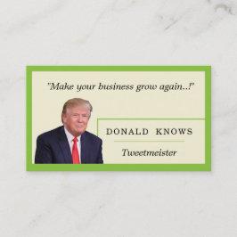Tarjeta De Visita Trump