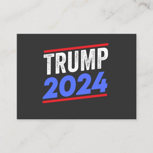 Tarjeta De Visita Trump 2024 For President Donald Jr. Maga Election (Anverso)