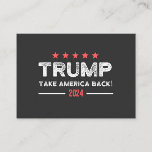 Tarjeta De Visita Trump 2024: Recuperar a Estados Unidos