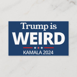 Tarjeta De Visita Trump es raro, gracioso contra Trump, Kamala 2024