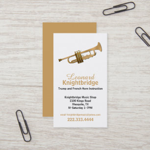 Tarjeta de visita Trump Gold