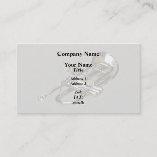 Tarjeta De Visita Trumpet con Lyre