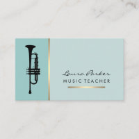 Trumpet Music Teacher Instrumental Bus de oro