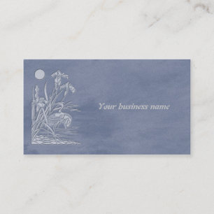 Tarjeta De Visita tsuru e irises