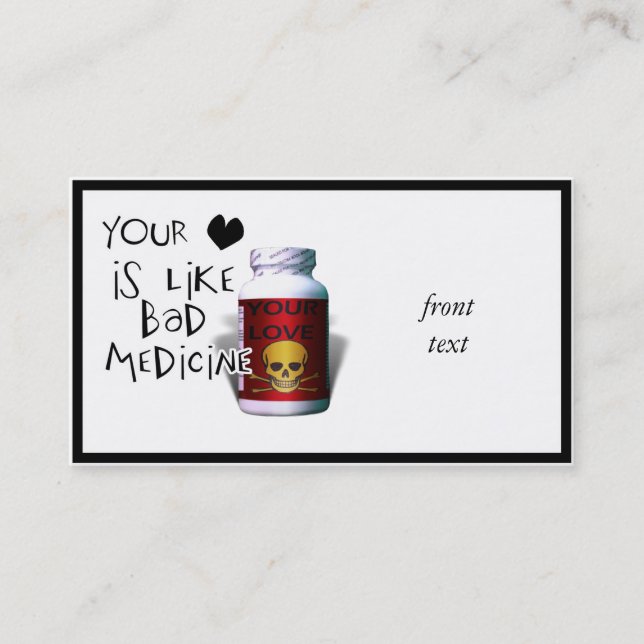 Tarjeta De Visita Tu amor es como...... (Anverso)