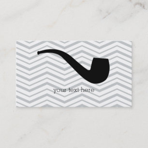 Tarjeta De Visita Tubo que fuma Chevron masculino