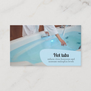 Tarjeta De Visita Tubos calientes Belleza Skincare Relax Masaje Well