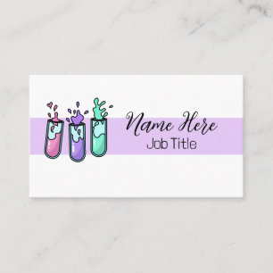 Tarjeta De Visita Tubos de ensayo turbulentos