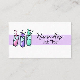 Tarjeta De Visita Tubos de prueba turbulentos