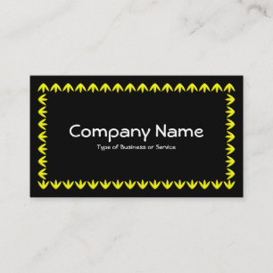 Tarjeta De Visita Tulip Border 3d - Amarillo en Negro