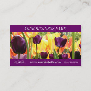Tarjeta de visita Tulip Garden