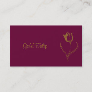 Tarjeta De Visita Tulipán del oro