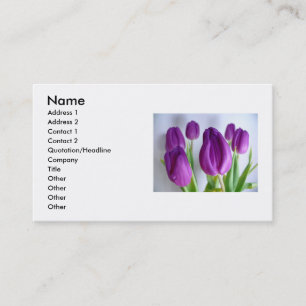 Tarjeta de visita Tulips
