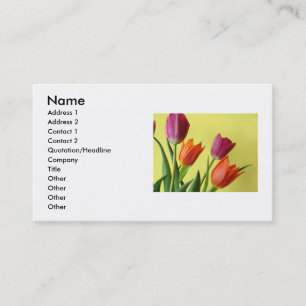 Tarjeta de visita Tulips