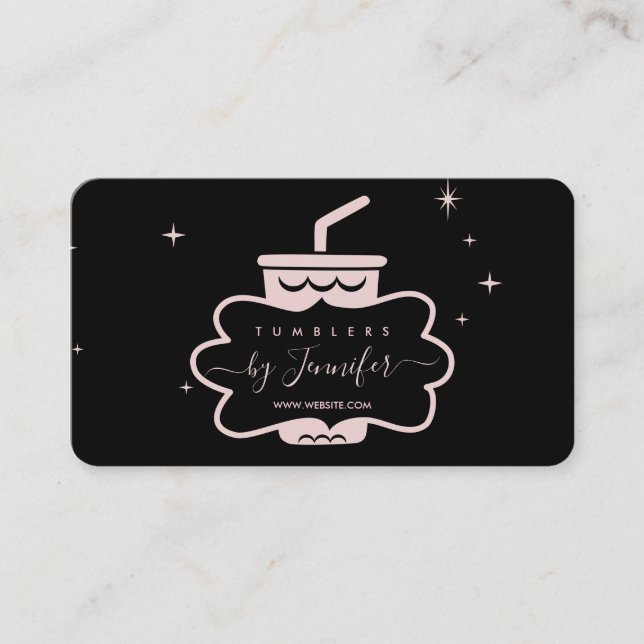 Tarjeta De Visita Tumbler mug (Anverso)