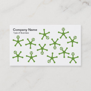 Tarjeta De Visita Tumblers - Aguacate sobre blanco