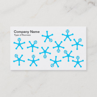 Tarjeta De Visita Tumblers - Azul cielo sobre blanco