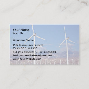 Tarjeta De Visita Turbinas eólicas