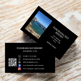 Tarjeta De Visita Turismo de alquiler de fotografías Código QR