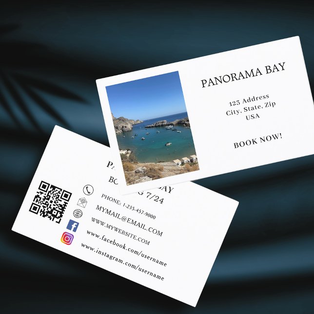 Tarjeta De Visita Turismo de alquiler de fotografías Código QR (Subido por el creador)