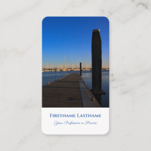 Tarjeta De Visita Turismo de la agencia de viajes marítima marina