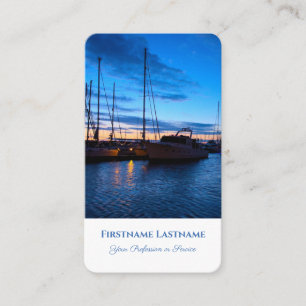 Tarjeta De Visita Turismo de la agencia de viajes marítima marina