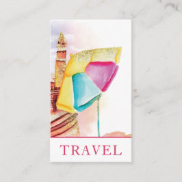 Tarjeta De Visita *~* Turismo turístico de viajes en playa de arena