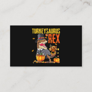 Tarjeta De Visita Turkeysaurus Rex Dab Turkey TRex Dinosaurio Thanks