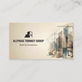 Tarjeta De Visita Turnkey Construction Services | Brown Sktech