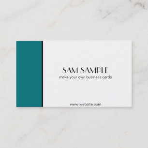 Tarjeta De Visita Turquesa