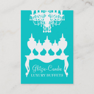 Tarjeta De Visita Turquesa de 311 Glitzie Candie