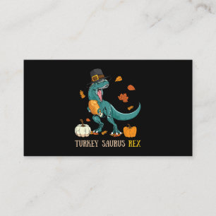 Tarjeta De Visita Turquía Saurus Rex Dinosaur Diversión Graciosa de